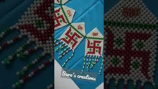 Sara's Creations#handmade#motiwork#shubh labh door hanging#