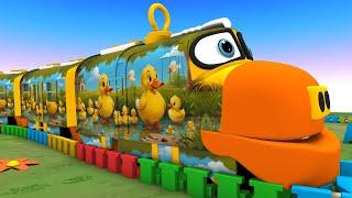 DUCK TRAIN - Trains for Kids - Toy Factory Train - Choo Choo Train