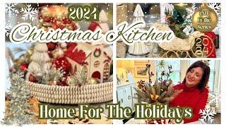 NEW CHRISTMAS KITCHEN DECORATE WITH ME | COZY & FESTIVE CHRISTMAS KITCHEN DECOR | 2024