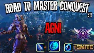 AGNI, THIS BUILD DESTROYS  | SMITE ROAD TO MASTER CONQUEST    S11 #13