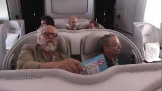 The Hobbit   Sylvester McCoy, Aidan Turner on Air New Zealand