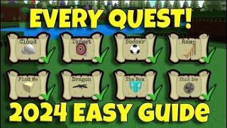 ALL QUESTS TUTORIAL 2024 *EASY AND CHEAP* | Build a Boat for Treasure ROBLOX