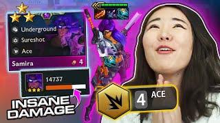 4 ACE Samira ⭐⭐⭐ IS THE MOST BROKEN 4 COST! | TFT 13.1B