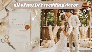 EVERYTHING I DIYED FOR MY WEDDING  // Cricut Wedding Projects + DIY Wedding Decor Ideas