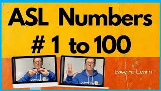 ASL Numbers 1 to 100 for Nursing