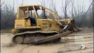 swamp loggers clearing the beaver dam