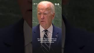 'Putin's war has failed' in Ukraine, Biden tells UN | VOA News