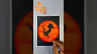 Beautiful girl drawing | Poster colour drawing #shorts