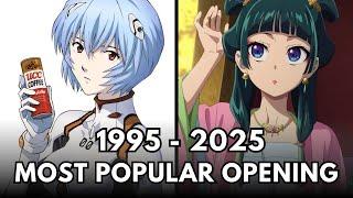 The Most Popular Anime Opening of Each Year (1995-2025)