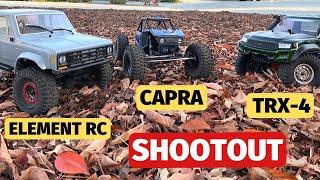 Axial Capra vs. TRX-4 Sport vs. Element RC Enduro - best crawler of 2019 shootout