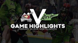 GAME HIGHLIGHTS: Calgary Roughnecks @ Saskatchewan Rush - Week 12