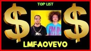 How much does LMFAOVEVO make on YouTube 2016