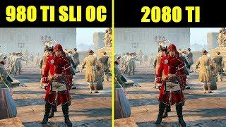 RTX 2080 TI Vs GTX 980 TI SLI Assassin's Creed Unity Frame Rate Comparison