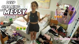 Cleaning my MESSY Room *clean & organize with me* | this will MOTIVATE you to clean too!! 