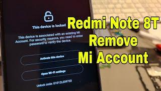 Xiaomi Redmi Note 8T (M1908C3XG), Remove Mi Account. Unlocktool.