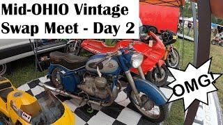 INCREDIBLE FINDS AT MID-OHIO VINTAGE MOTORCYCLE SWAP MEET - DAY 2 SATURDAY