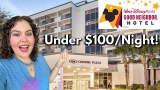 This Disney Good Neighbor Hotel is Under $100 Per Night! | Crown Plaza Orlando Tour & Review