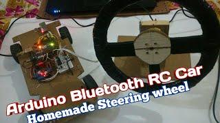 Arduino RC Car | Homemade Steering Wheel | Electronic Projects