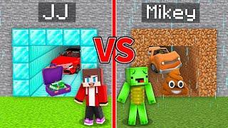 Mikey POOR vs JJ RICH Secret Passage Survival Battle in Minecraft Challenge - Maizen JJ and Mikey