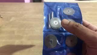 MINI  Diamond  Disc Rotary Bit Set unboxing