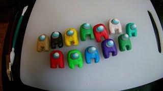 among us from plasticine амонг ас из пластилина diy