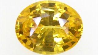 Natural Yellow Sapphire Oval 4 Carats - by Gandhi Enterprises