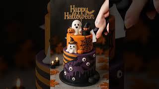 Cutting the Most ADORABLE Halloween Cake Ever!  Too Cute to Eat!