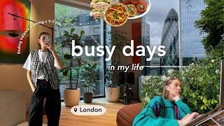 busy days in my life in london | finding work life balance working a 9-5 job & autumn in the city