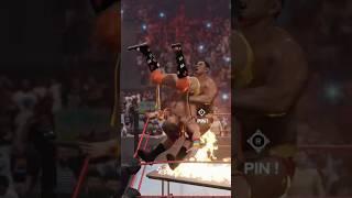 Avalanche Batista Bomb in WWE 2K24! #wwe2k24 #wwe2k #wrestling #gaming #shorts #wwe #gamingshorts