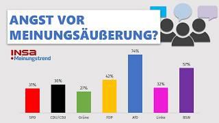 Diese Wähler haben Angst, ihre Meinung zu äußern | INSA-Meinungstrend