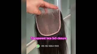 Transparent lace color 5x5 lace closure wig. Super perfect natural looking hairline!  Ready to ship