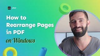 How to Rearrange Pages in PDF on Windows | UPDF