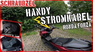 Honda Forza , wo kommt der Strom fürs Handy her?