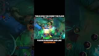 LEARN HOW TO SWEEP THE ENEMIES Tutorial - YUZHONG GAMEPLAY-MLBB