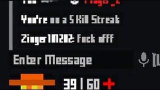 Triggering people as a guest in krunker