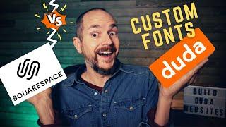 Squarespace vs Duda Websites How To Add Custom Fonts