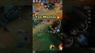 Gameplay Yss - Maniac#mlbb #mobilelegends #yss #gameplayyss