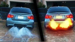 Exhausts throwing WATER, FLAMES and FOAM ! ( Epic )