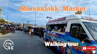 THE MOST VISITED PLACE in MALTA | Sunday Market at Marsaxlokk | Walking Tour 4K