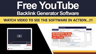 YouTube Backlink Generator Software For Free