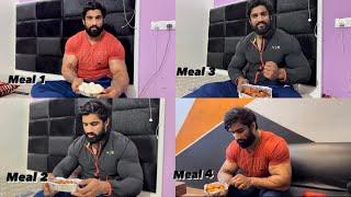 4 Meals Diet Plan For Muscle Gain| Full Day Of Eating In Prep| Nitin Chandila