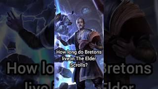 How long do Bretons  live in The Elder Scrolls? #tes #lore #breton #skyrim #eso #lifespan #bethesda