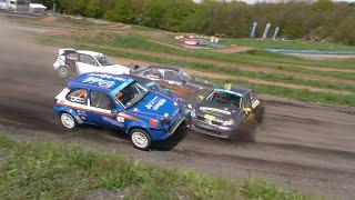 DRX Lauf 1 Schlüchtern Rallycross 2024 | Best of Action Sound - by Rallyeszene