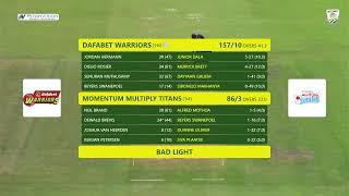 CSA 4-Day Series - Division 1 | Dafabet Warriors vs Momentum Multiply Titans - Day 1