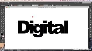 How to Create Outlines in Adobe Illustrator (convert text to shapes)