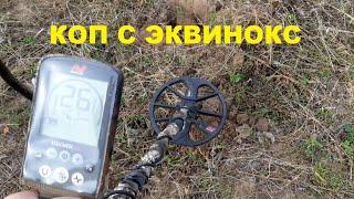 ПОИСК СЕЛИЩА С МЕТАЛЛОИСКАТЕЛЕМ MINELAB EQUINOX 600