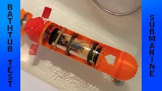 Submarine ( AUV / ROV ) first bathtub test