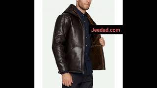 Hooded Brown Leather Jacket | Hooded Style Leather Jacket | #europefashion #fashionstyle  #ytshort