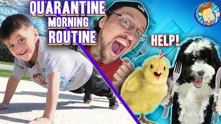 MORNING ROUTINE during CORONA VIRUS Quarantine! (FV Family Fitness, Food & School Vlog)