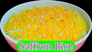 Saffron Rice Arabic || Saffron Rice Recipe || Saffron Rice Recipe Persian || Zafrani Rice Recipe